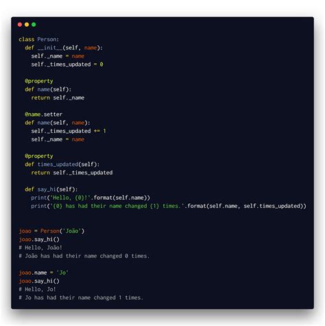 Setters and Getters Python 的图像结果