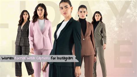 Women Formal Wear Captions for Instagram
