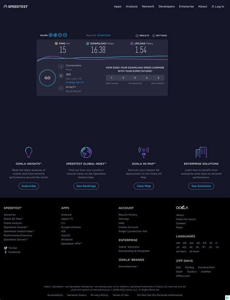 Ookla Speedtest Settings at Clifford Zak blog