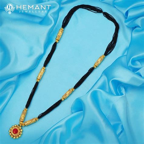 Traditional Maharashtrian Kolhapuri Mangalsutra Jali Pipe Saj 14 MM Lo ...