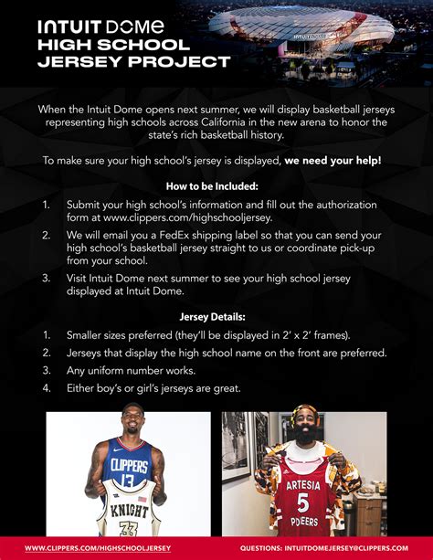 Intuit Dome High School Jersey Flyer :: Behance