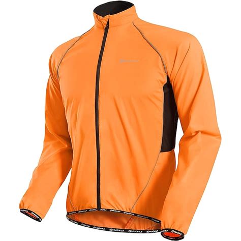 Nuckily Men's Cycling Jacket Rain Jacket Packable Waterproof Windproof ...