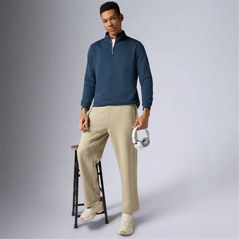 Pulse French Terry Cotton Blend Half Zip Pullover Opal Blue – XYXX Apparels