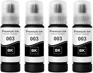 Ang Refill Ink for 003 Dye Ink Compatible for Ep L3100, L3101, L3110 ...