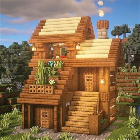 Image result for Simple Minecraft House Back Yard