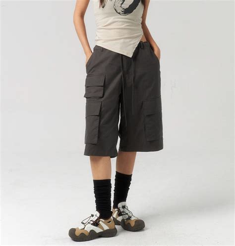 Unisex Cargo Jorts oversized fit elasticated waistband. – Parmo Dharma