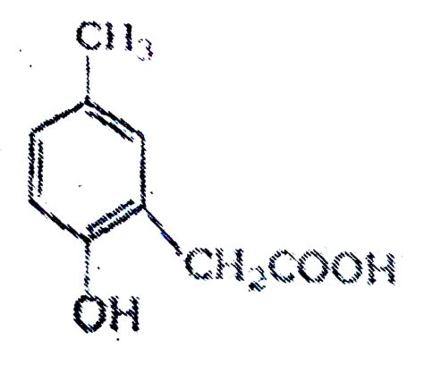 p-Cresol reacts with chloroform in alkaline medium to give the compound ...