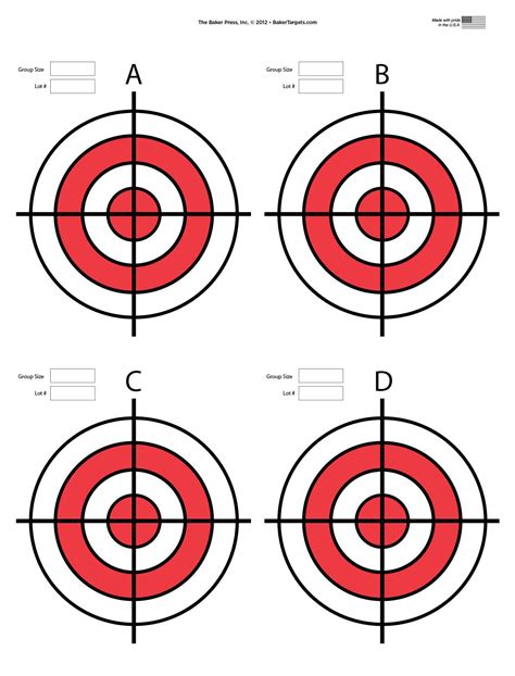 Printable 8 5 X 11 Targets For Shooting - Printable And Enjoyable Learning