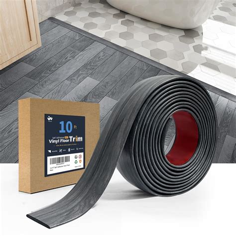 10FT Self Adhesive Vinyl Floor Transition Strip - Linoleum Peel and ...