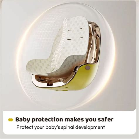Hot mom Premium Baby High Chair with Safety belt - White