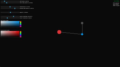 Double Pendulum Simulation 的图像结果