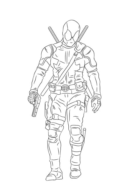 Deathstroke Vs Deadpool Coloring Pages