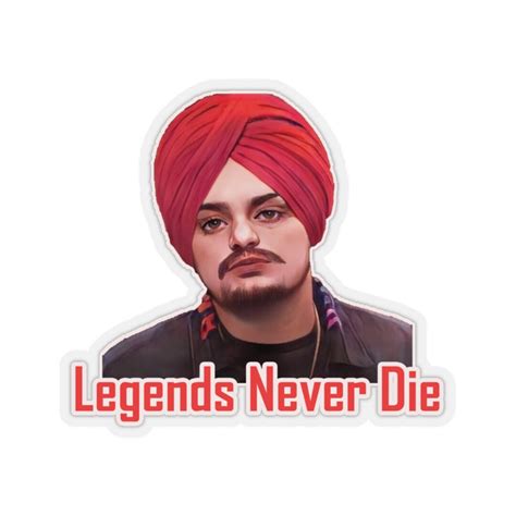 Buy Sidhu Moose Wala Tribute Stickers Sidhu Moose Wala Fan Gifts Online ...