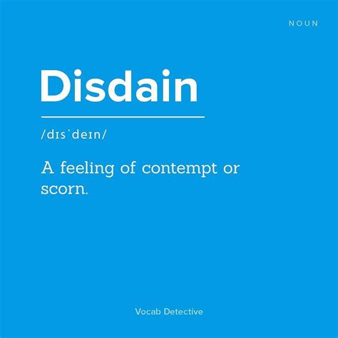 Disdain is today's #wordoftheday // Comment below if you know how to ...