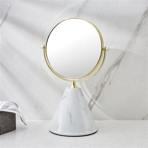 Buy Aubree Ceramic Rotating Tabletop Mirror - 18x32cm from Home Centre ...