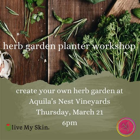 Container Herb Garden Workshop, Aquila's Nest Vineyards, Newtown, 21 ...