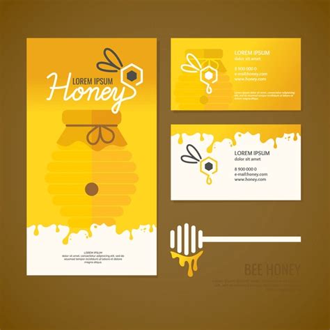 Honey Bee Business Card Template 的图像结果