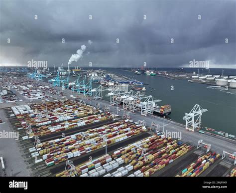 Rotterdam, 19th of January 2023, The Netherlands. The Port of Rotterdam ...