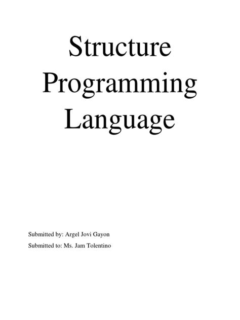 Structure of Programming Language 的图像结果