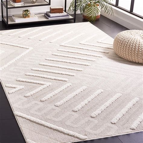 Amazon.com: SAFAVIEH Trends Collection Area Rug - 9' x 12', Beige ...