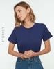 Buy Navy Blue Tshirts for Women by TRENDYOL Online | Ajio.com
