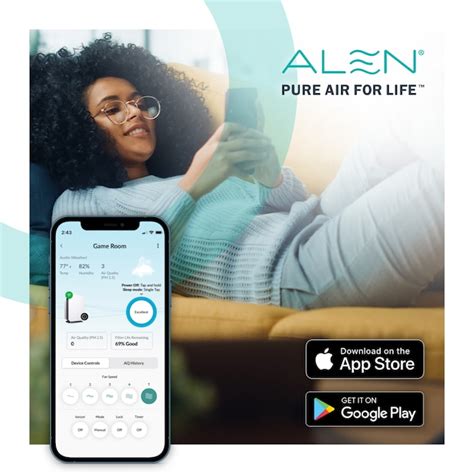 Alen BreatheSmart 75i Pure 5 -Speed Ionic White True HEPA Air Purifier ...