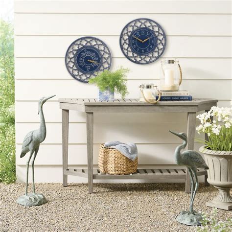 Quatrefoil Clock & Thermometer | Grandin Road