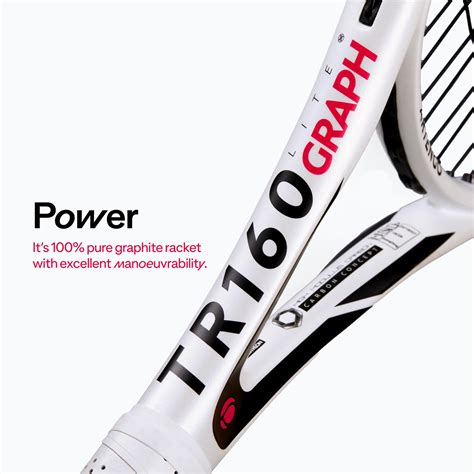 TR160 Graph Adult Tennis Racket 270 g - White
