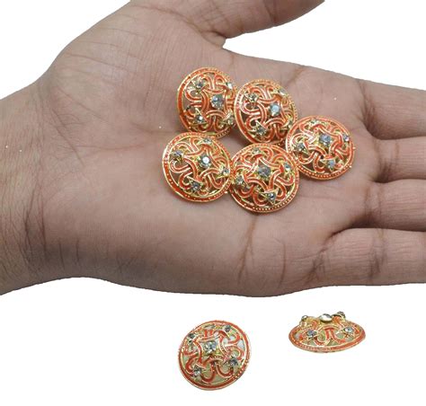 CRAFT LOVE Metal Zircon Button for Coat, Jacket, Blazer, Sherwani ...