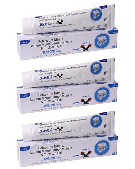 Buy Pil Sensopil Gel Whitening Toothpaste With Clove Oil & Dual Action ...