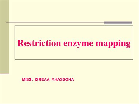Image result for Restriction Enzyme Mapping