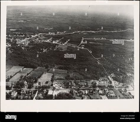 Aerial View of Central Street and Union Street, South Weymouth ...