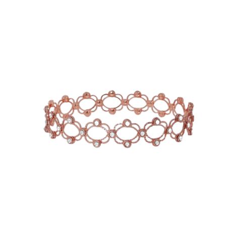 2 IN 1 925 SILVER ROSE GOLD PLATED RING CUM BRACELET – Deflossysilver