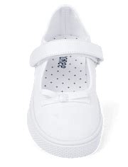 Girls Bow Mary Jane Shoes - Little Essentials - WHITE | Gymboree