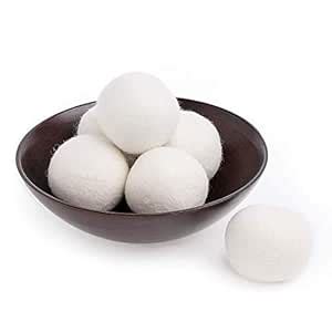 Friends Forever Wool Dryer Balls 6-Pack XL Size-Reusable Natural Fabric ...