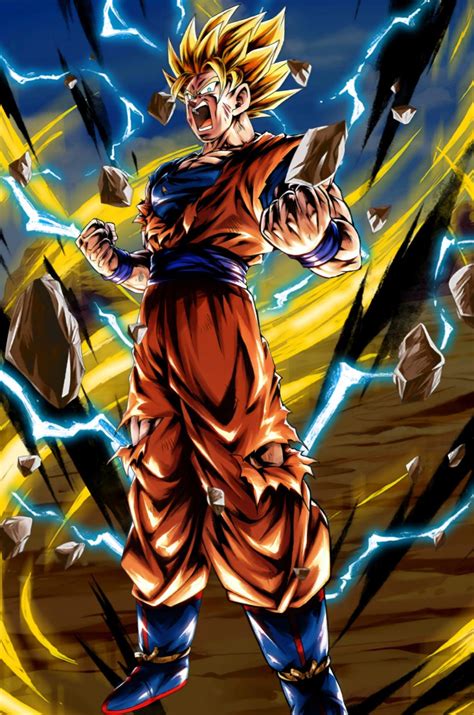 Dragon Ball Poster Goku SSJ2 Powering up 12inx18in Free Shipping ...