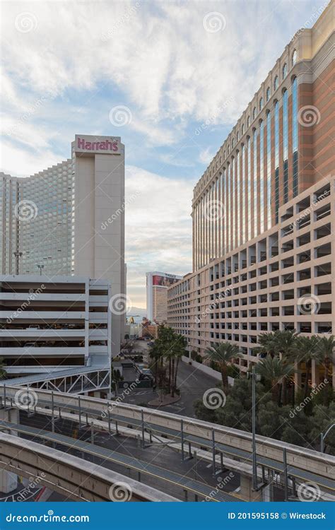 Street View of Harrah S Las Vegas Editorial Stock Photo - Image of ...
