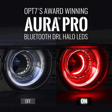 Buy OPT7 Aura Pro Halo Light DRL for 08-22 Dodge Challenger, Bluetooth ...