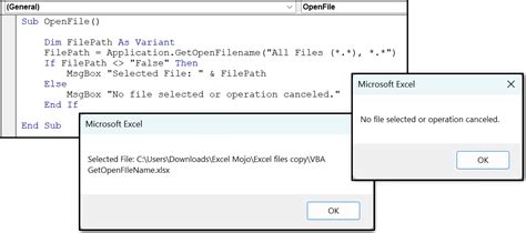 Image result for Get File to Open Using Excel VBA