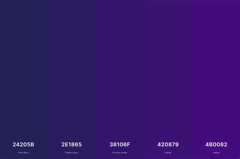 25+ Best Indigo Color Palettes with Names and Hex Codes – CreativeBooster