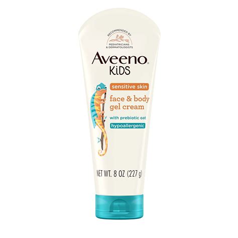 Aveeno Baby Sensitive Skin CM31 Face & Body Gel Cream for Kids with ...