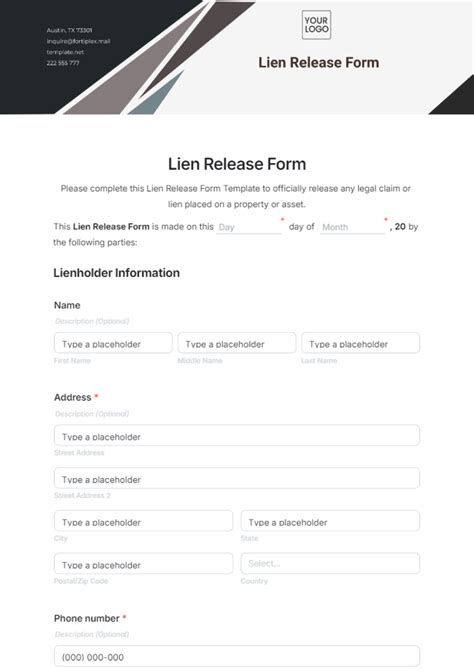 Free Release Form Templates to Edit Online