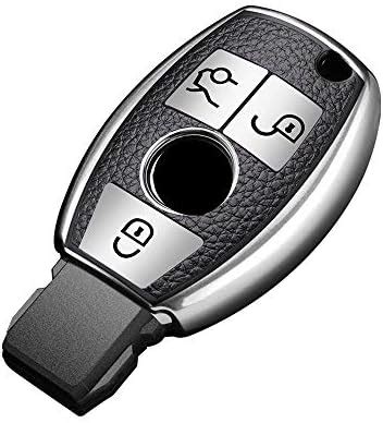 JVCV® Premium Soft TPU Leather Pattern Key Cover Compatible with ...