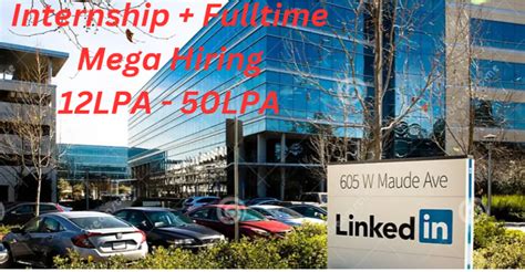 Linkedin Mega Hiring for 12LPA - 50LPA - 2025 - Internship | Fresher ...