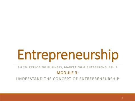 Entrepreneurship Module 1 PPT 的图像结果
