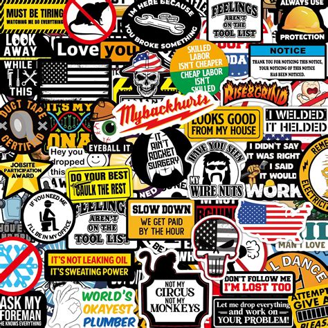 Amazon.com: Hard Hat Stickers, 233 PCS Funny Stickers for Adults ...