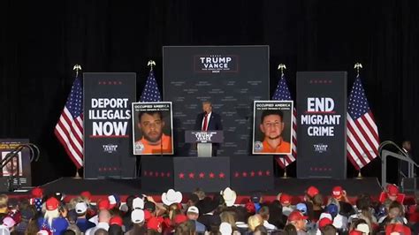 Donald Trump insults liberal leaning cities at events in the city