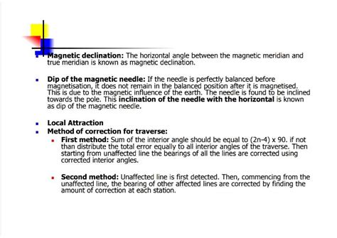 Description of Magnetic declination and dip of yhe magnetic needle ...