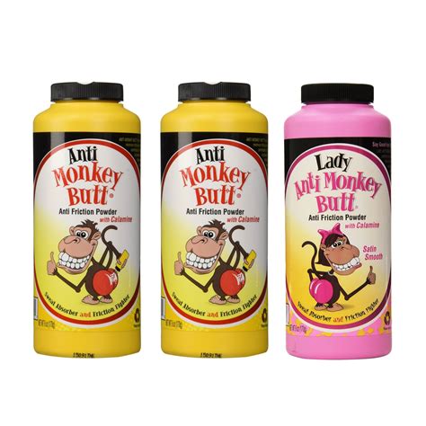 Anti Monkey Butt Powder with Calamine - Set of 3 | Soothing Relief for ...