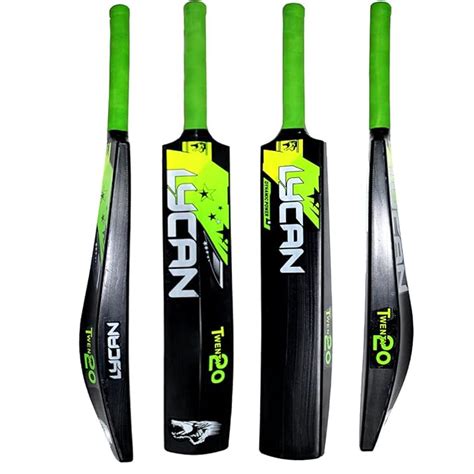 Lycan T20 Hard Plastic Cricket Bat for Tennis Ball, Wind Ball Size ...